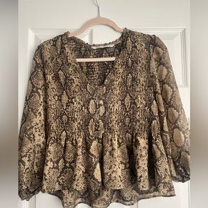 Worn one time, Zara baby doll top size medium